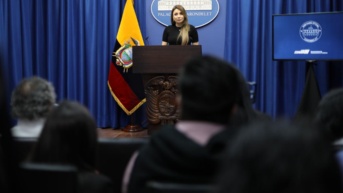 Carolina Jaramillo, portavoz del Gobierno. (Secretaría de Comunicación de la Presidencia.)