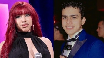 Yeri Mua y Víctor Ordoñez, conocido como Lonche de Huevito. (RRS)