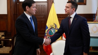 Rubio agradeció la reunión con las autoridades ecuatorianas y recordó que esta es la segunda vez que visita el país. (Presidencia)