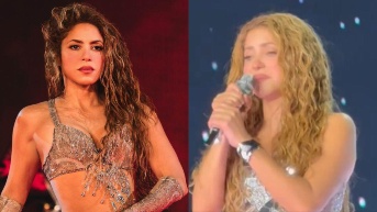 Shakira protagonizó un emotivo momento en su concierto de Querétaro. (RRSS)