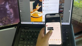 Imagen referencial de votaciones en celular y computadora. (Ecuavisa)