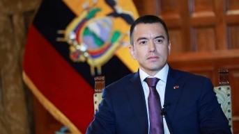 Daniel Noboa en Carondelet. (Flickr Presidencia)