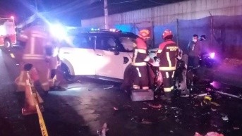 Siniestro de tránsito en Sangolquí dejó un fallecido. (Bomberos Quito)