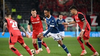 El Arminia Bielefeld jugará la primera final de su historia, tras vencer 2-1 al Bayer Leverkusen en la semifinal de la Copa de Alemania (AFP)