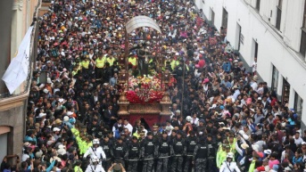 Imagen de archivo de la procesión Jesús del Gran Poder, en Quito. (Cortesía de Quito Informa)