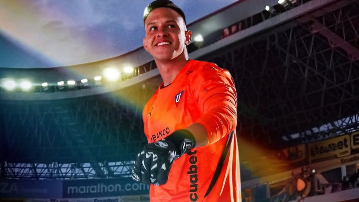 Gonzalo Valle en la presentación Liga de Quito. (Archivo)