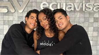 Lester Coronel, Marian Rodríguez y Gael Vega en una imagen de archivo. (Redes Sociales)