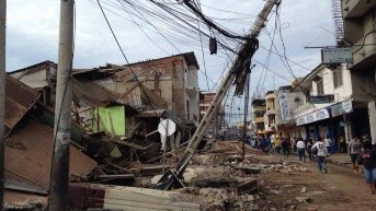 Imagen de una de las zonas afectadas tras el terremoto de Manabí. (Archivo)