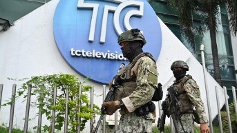 En abril de 2025 se publicó la sentencia contra 11 adultos que se tomaron el canal TC en enero de 2024. (AFP)
