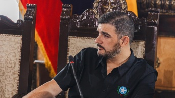 Imagen de archivo del alcalde de Guayaquil, Aquiles Álvarez. (Municipio de Guayaquil)