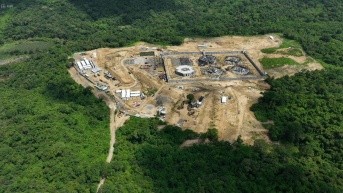 La construcción de la cárcel El Encuentro avanza. Pero el SNAI no revela el porcentaje de la obra. (API)