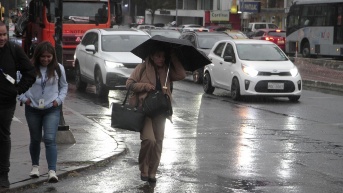 Lluvias en la capital. (API)