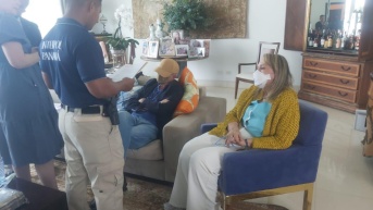 Imagen de los esposos María Auxiliadora P. y Xavier M, detenidos en Panamá. (Cortesía Ministerio del Interior)