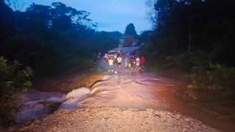 Imagen del sitio en donde se produjo la emergencia. (Cortesía ECU 911)