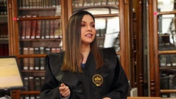 Mercedes Caicedo es la jueza más joven de la Corte Nacional de Justicia. (Cuenta X Mercedes Caicedo)