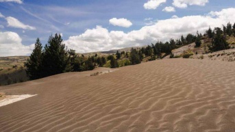 El Desierto de Palmira se encuentra en la Provincia de Chimborazo, en la sierra central del Ecuador. (Ecuventure)