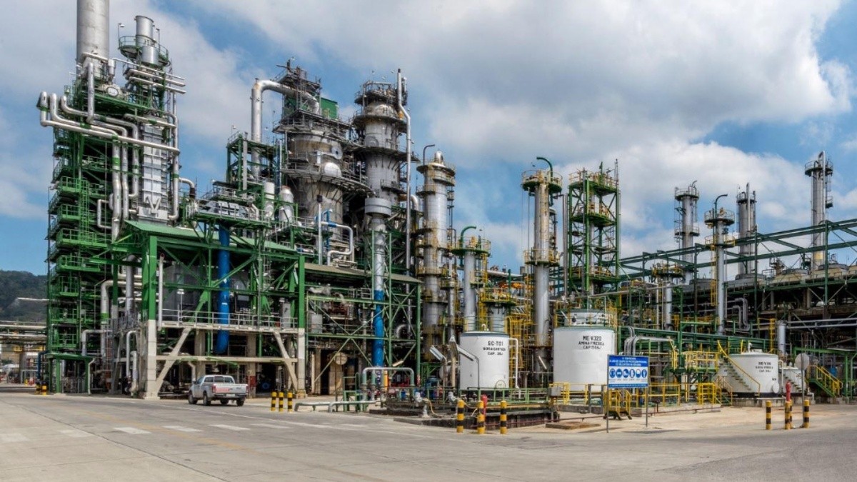 Imagen de la refinería de Esmeraldas en 2024. (Petroecuador)