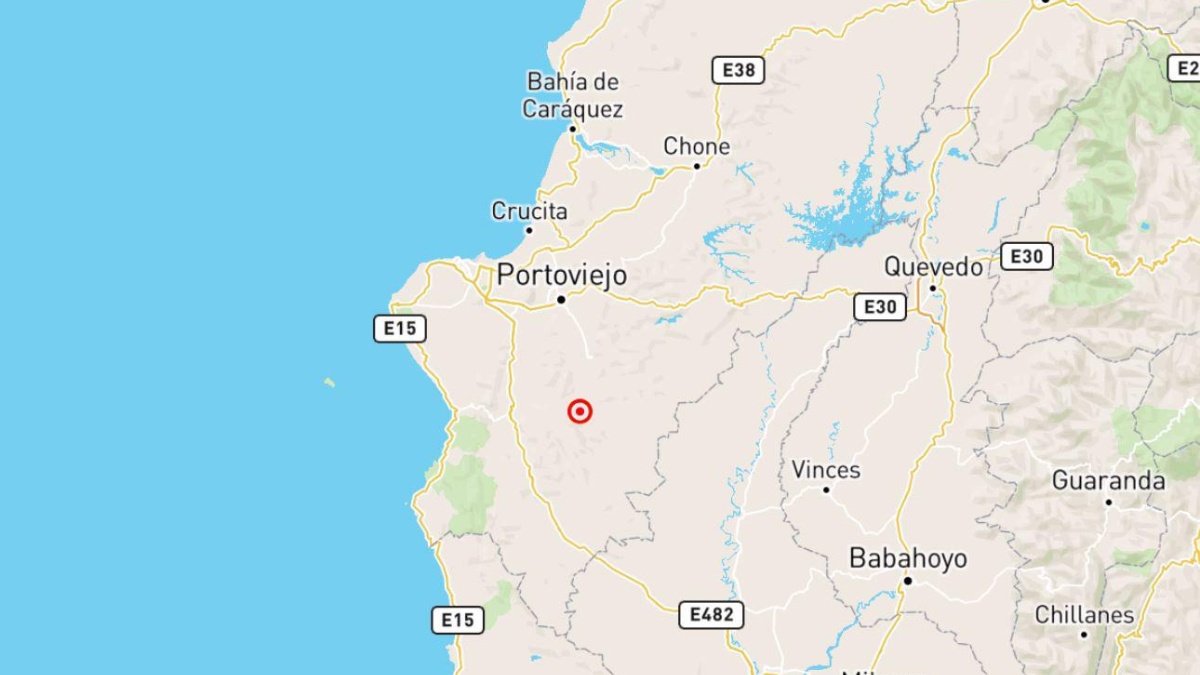 Registro del sismo en la provincia de Manabí la madrugada de este 28 de abril de 2025. (IG)