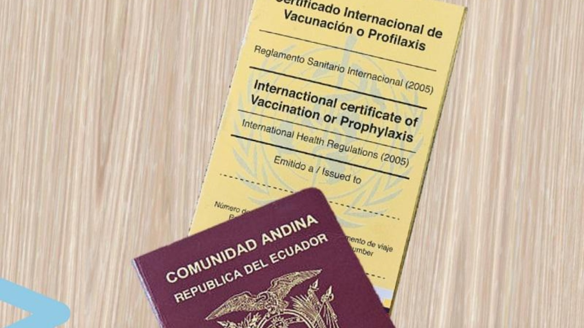 Imagen referencial del carné de vacunación contra la fiebre amarilla. (Ministerio de Salud)