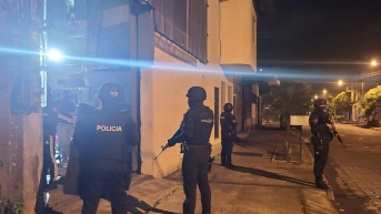 Foto de policías participando en un operativo realizado en Orellana durante 2024. (Policía Nacional)