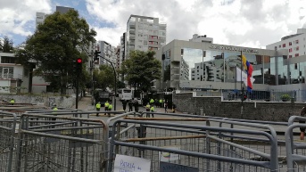 Fotografía de archivo de una vista general de la sede prinicipal del Consejo Nacional Electoral (CNE) de Ecuador, en Quito. (Elias Levy / EFE)