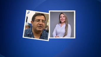 Fotos de Santiago Díaz y Priscila Schettini, electos asambleístas. (Arte: Elizabeth Valencia)