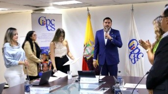 Fantoni juró este miércoles 14 de mayo como presidente del organismo. (Cpccs)