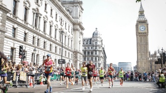 El capitán de Policía Juan David Ávila ha participado en cinco de las seis World Marathon Majors. (Cortesía)