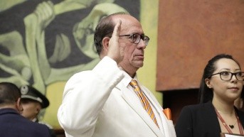 Eduardo Franco Loor durante su posesión como consejero del Cpccs en la Asamblea Nacional el 3 de septiembre de 2024. (Flickr Asamblea)