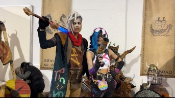 Cosplayers en Budokan 2025. (Ecuavisa)