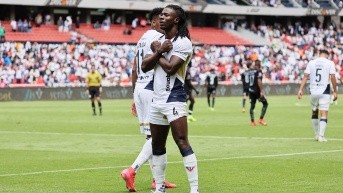 Ricardo Adé celebró el gol ante Técnico Universitario por la fecha 15 de la LigaPro Ecuabet conectada por Xtrim (API)