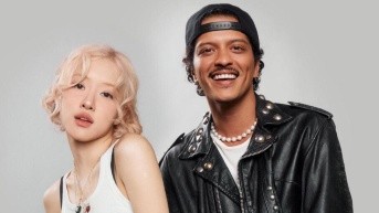 Rosé y Bruno Mars (AFP)