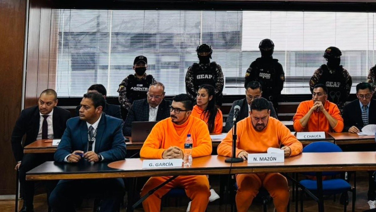 Sentenciados en el caso Metástasis que ofrecieron disculpas públicas. (Corte Nacional de Justicia)