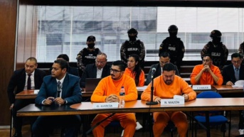 Sentenciados en el caso Metástasis que ofrecieron disculpas públicas. (Corte Nacional de Justicia)