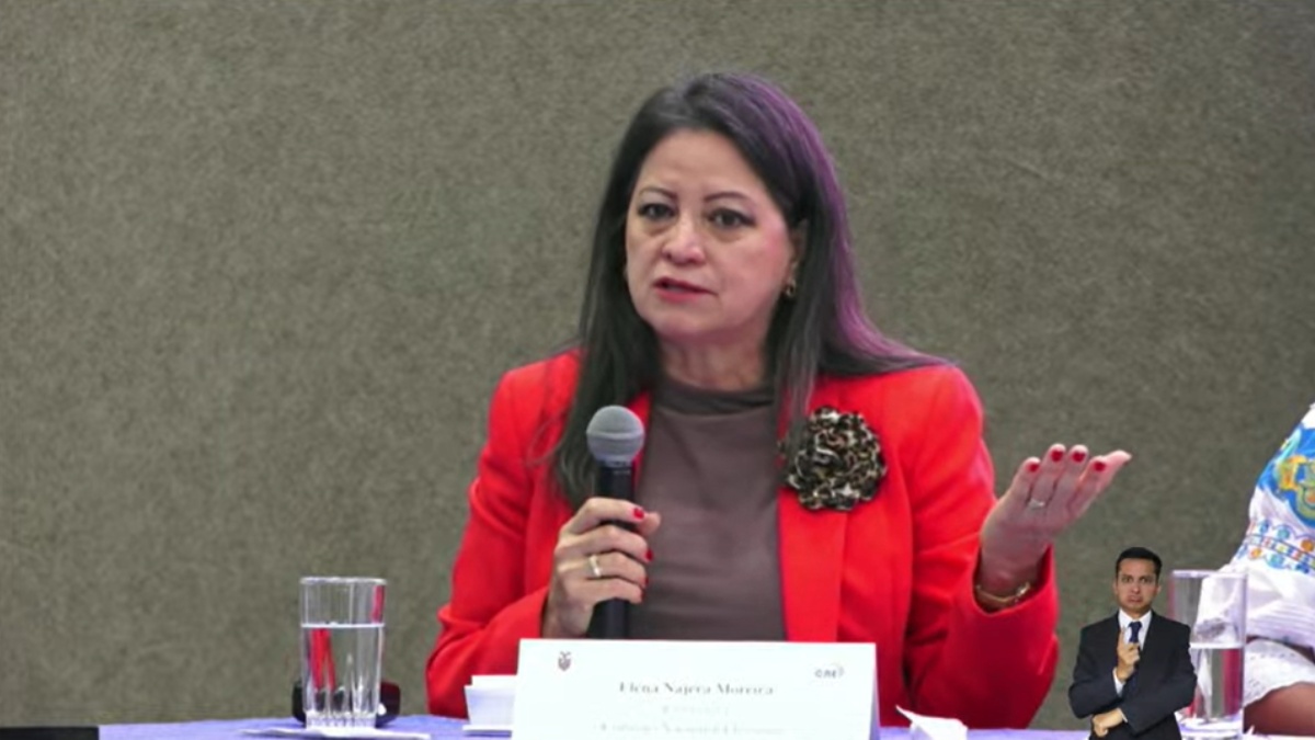 Elena Nájera, vocal del Consejo Nacional Electoral. (CNE)