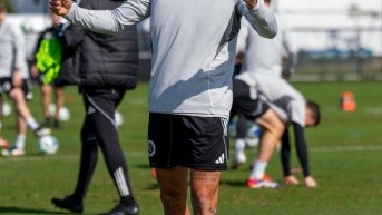 Leonardo Campana en un entrenamiento con el New England Revolution (Foto: New England Revolution)