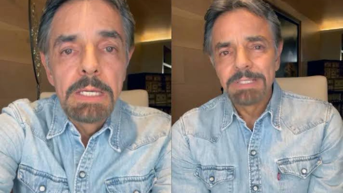 Imágenes de archivo extraídos de un video de Eugenio Derbez en capturas de pantalla unidas. (RRSS)