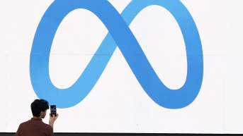 Fotografía de archivo del logo de Meta. EFE/EPA/JOHN G. MABANGLO (JOHN G. MABANGLO / EFE)