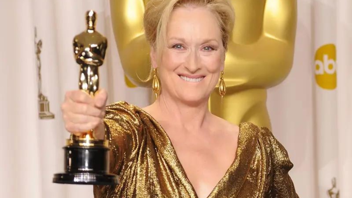 Imagen de archivo de los galardones de los Óscar. En ella, Meryl Streep, Meryl Streep, nacida como Mary Louise Streep en 1949, es una actriz estadounidense ampliamente considerada como una de las mejores de todos los tiempos. Ha sido aclamada por su versatilidad, dominio de acentos y su habilidad para interpretar una gran variedad de personajes en cine, televisión y teatro, obteniendo numerosos premios, incluyendo tres premios Óscar. (RRSS)