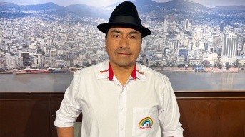 El candidato presidencial de Pachakutik ofreció una entrevista en Contacto Directo este jueves 23 de enero. (Álvaro Chiriboga / Ecuavisa)