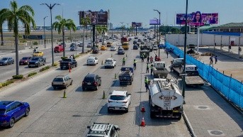 Imagen de archivo de un operativo vial en el norte de Guayaquil. (ATM Guayaquil)