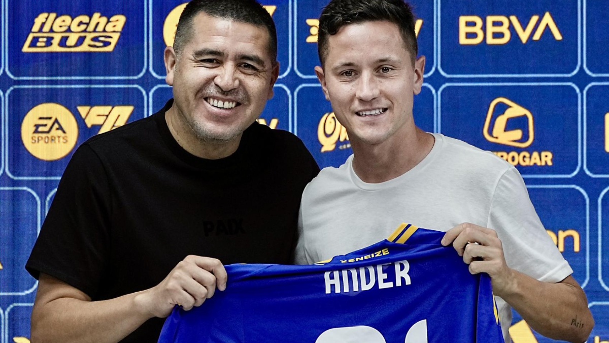 Ander Herrera es presentado como nuevo jugador de Boca Juniors. (Boca Juniors)