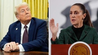 Donald Trump y Claudia Sheinbaum (Portada Ecuavisa)