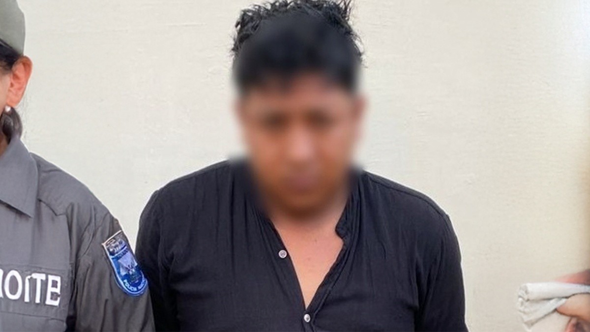 Imagen de la detención de alias Gordo Flow, de Las Águilas. (Policía Nacional)