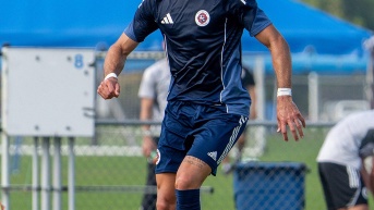 Leonardo Campana en el partido amistoso del New England Revolution (Foto: New England Revolution)