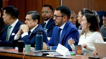 Pablo Muentes y otros procesados ya están en la sala. (API)