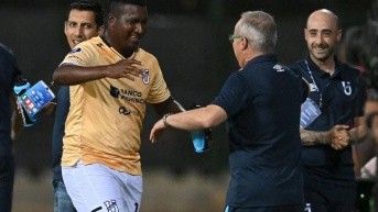 Jhon Jairo Cifuente y Jorge Célico en Universidad Católica. (Archivo)