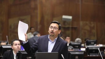 Leonardo Berrezueta, actual legislador del correísmo. (Flickr Asamblea)
