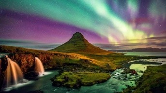 Espectáculo de la aurora boreal en Islandia. (BBC)
