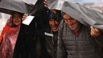 Lluvia en Quito. (API)